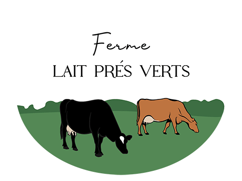 Logo de la Ferme Lait Prés Verts, exemple d'application sur mesure créée par Clicinfo-Web